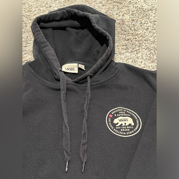 Vans Black Hoodie with Gold Logo - Picture 3 of 6